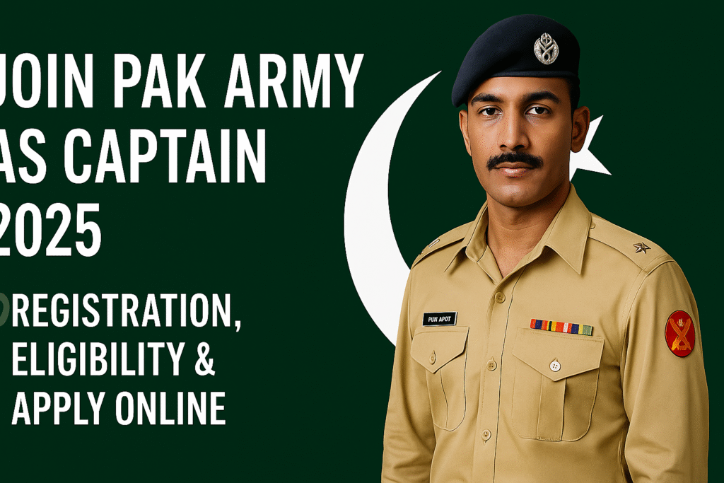 Join Pak Army as Captain
