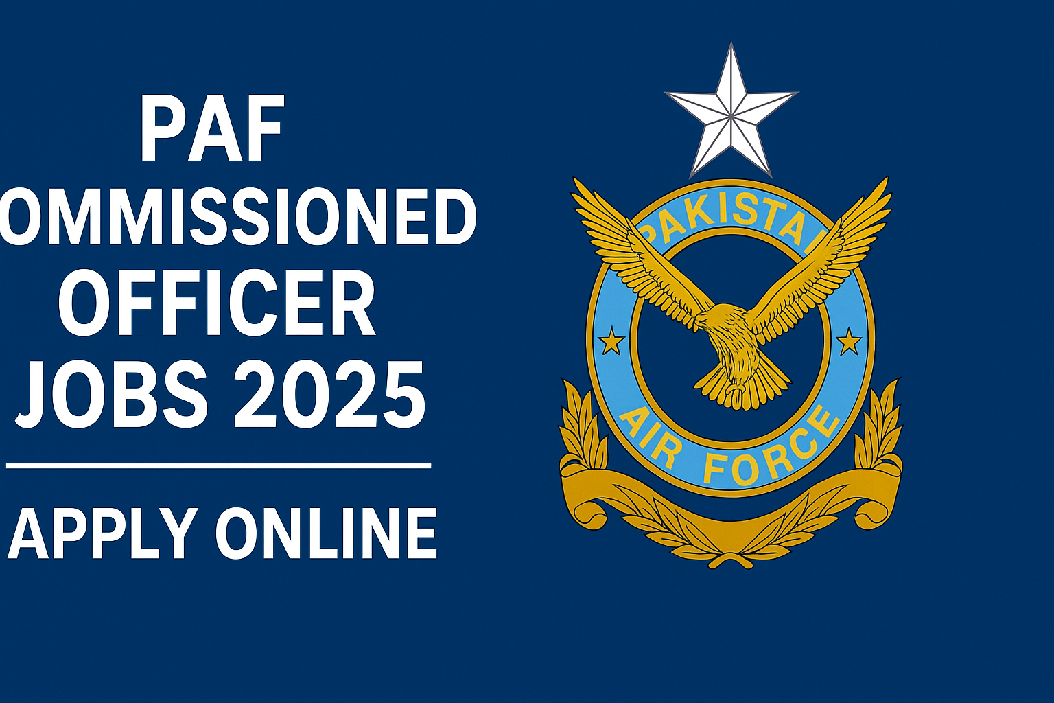PAF as commissioned officer jobs
