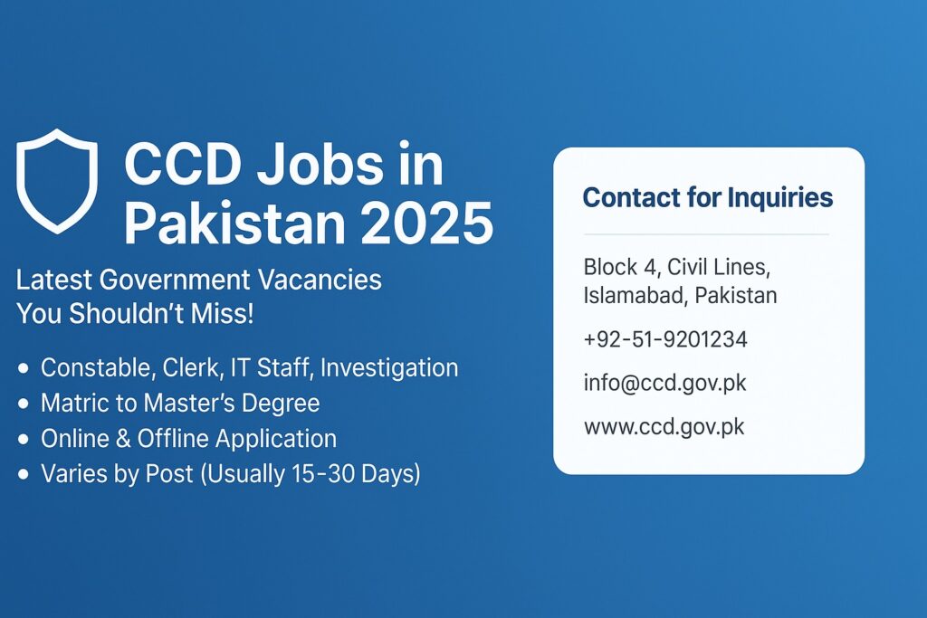 CCD jobs