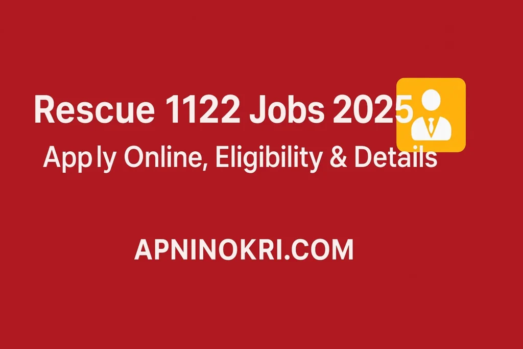 Rescue 1122 Jobs 2025