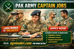 Pak Army Captain Jobs are announced for the hiring of candidates for captain post. Both male and females can apply to join pak army as a captain through direct short service comission. The minimum qualification required for this post is Bachelor's or Masters. Check the complete details about the eligibility criteria, application method, benefits of this job here.