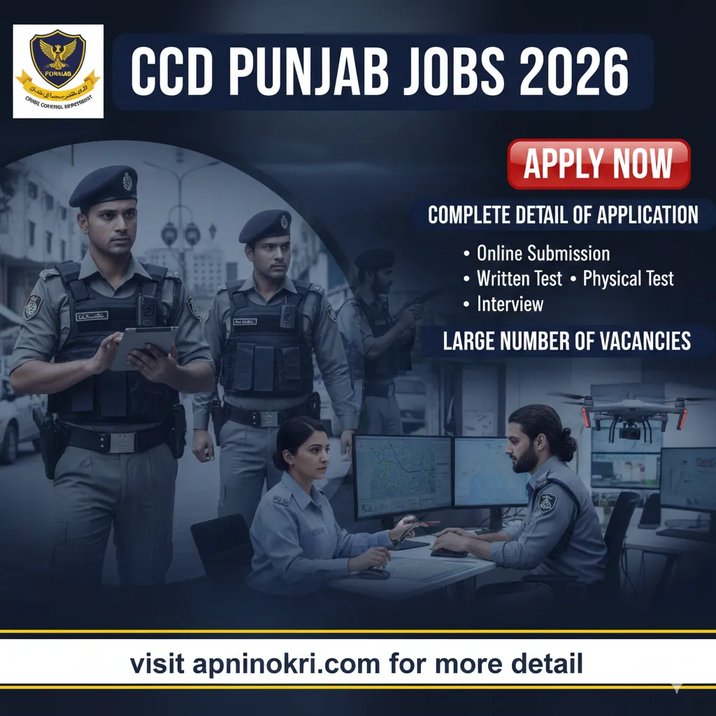 Apply for CCD Punjab Jobs 2026 and join one of the Pakistan's most respectable department. This is the golden opportunity for all talented cadinates who are willing to join and give services for this department. There is no gender restrictions for this job opportunity both male and female can apply, the only condition is that candidate must be Pakistani national.