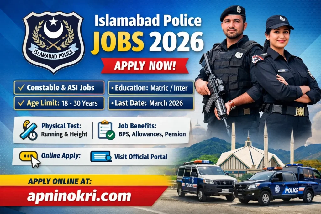Islamabad Police Jobs 2026